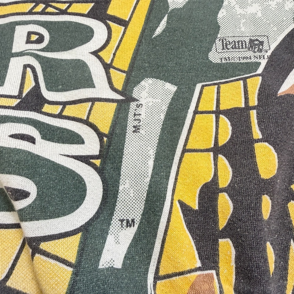 Vintage 1994 Packers AOP Sweatshirt XL Magic Johnson All Over Print NFL - Picture 6 of 13